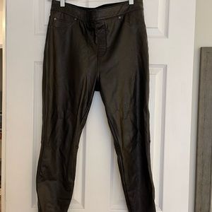 Spanx Leather Like Ankle Pants